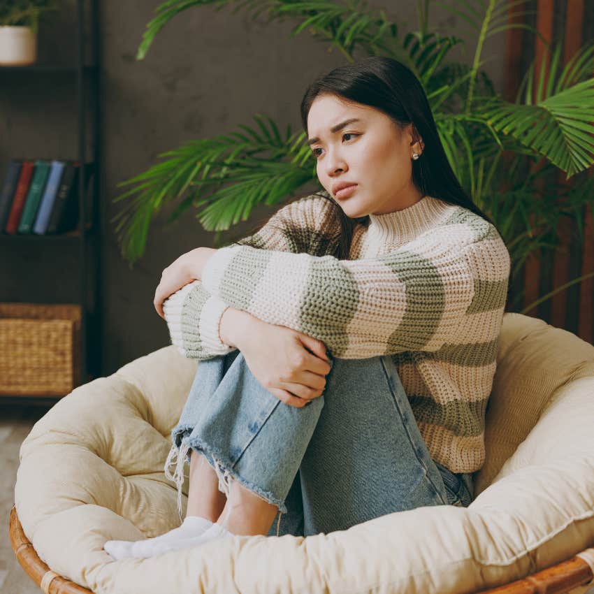 woman slowly losing her integrity feels like she's not good enough