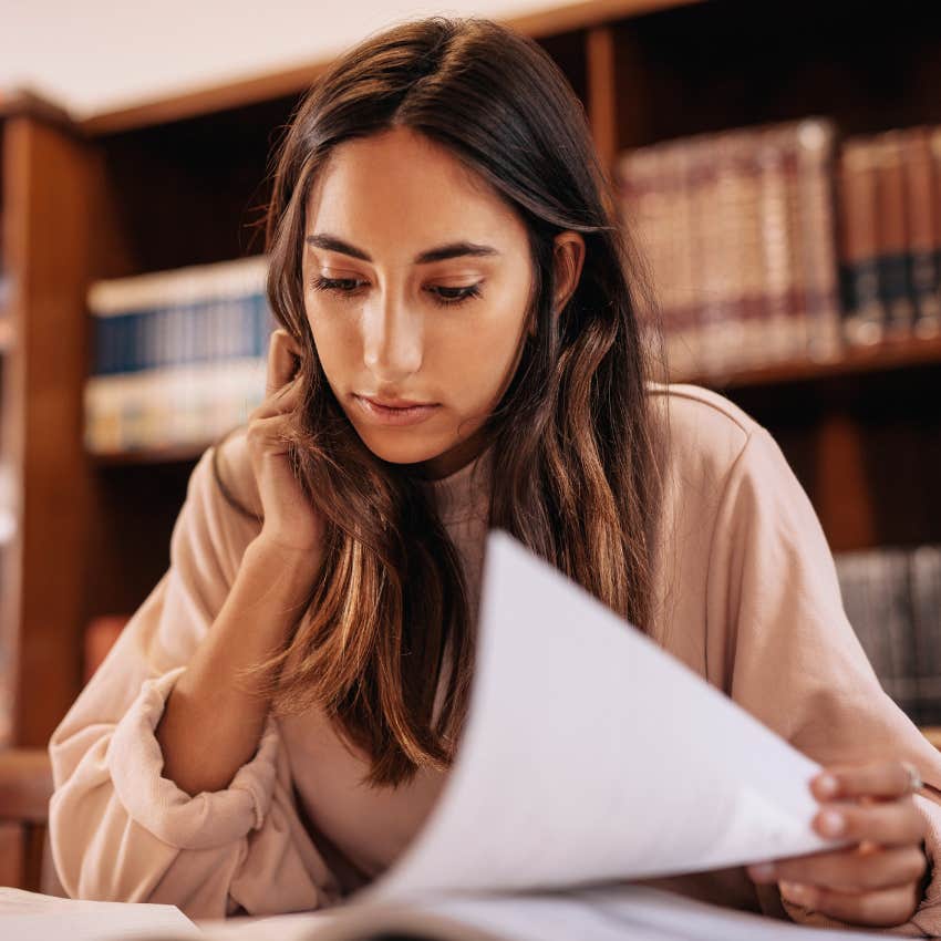 woman with a high IQ learning about impractical things