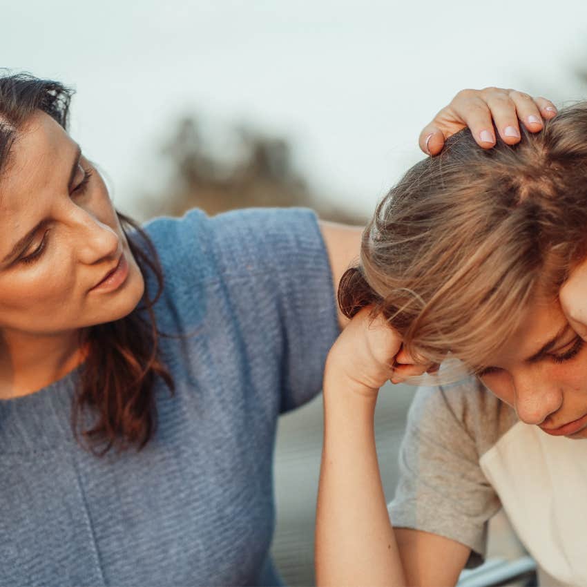 Gen X mom taking care of a sick teen