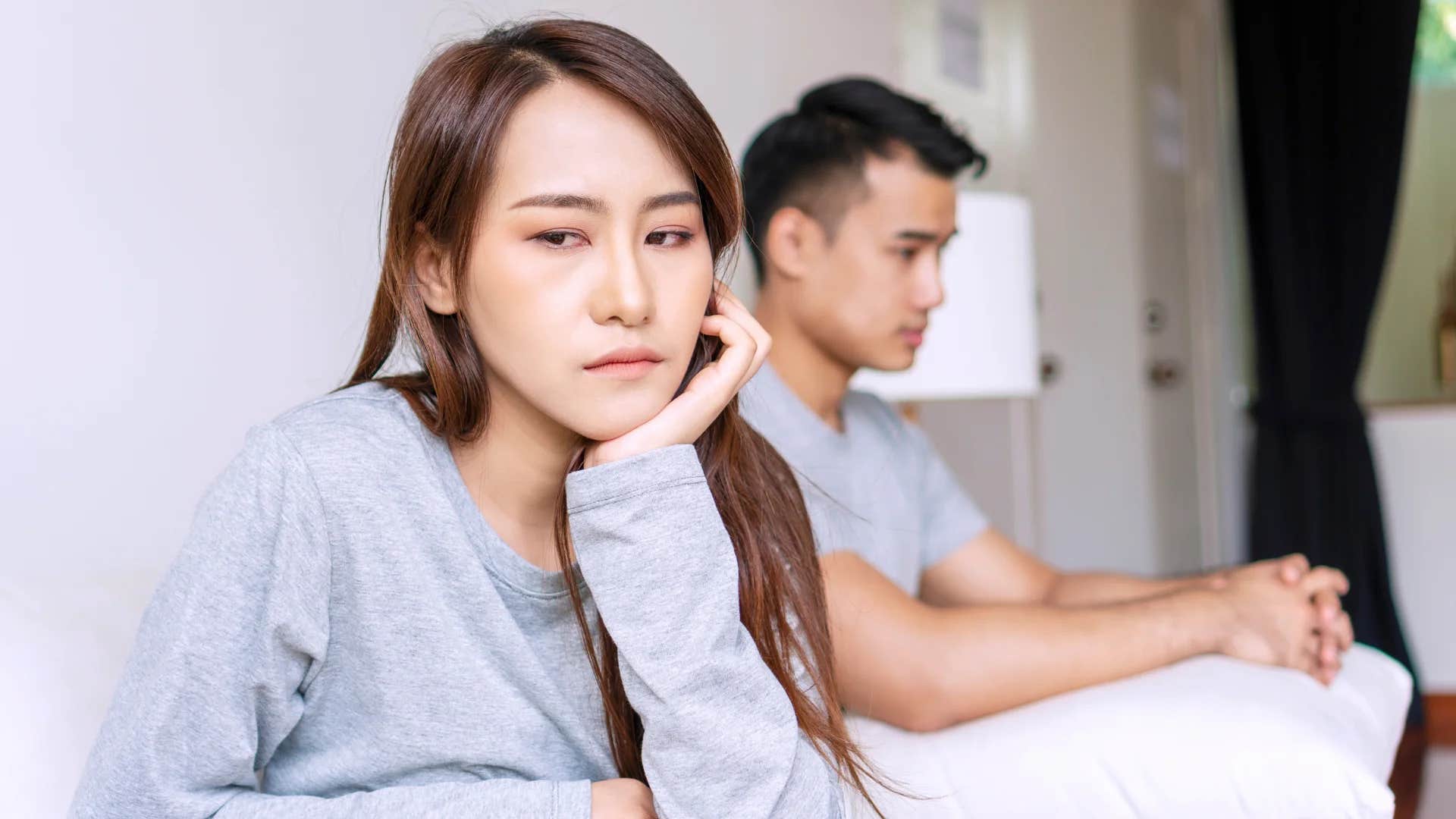 deeply unhappy wife saying you're right i shouldn't feel this way