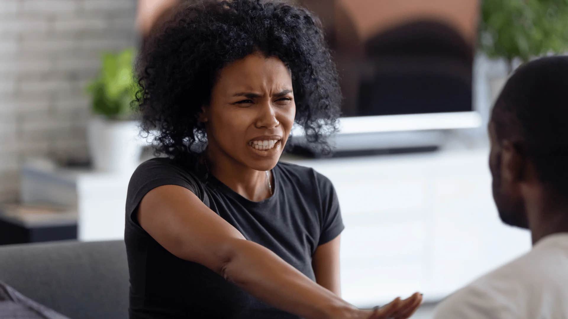 woman with a vindictive mindset not interested in compromise