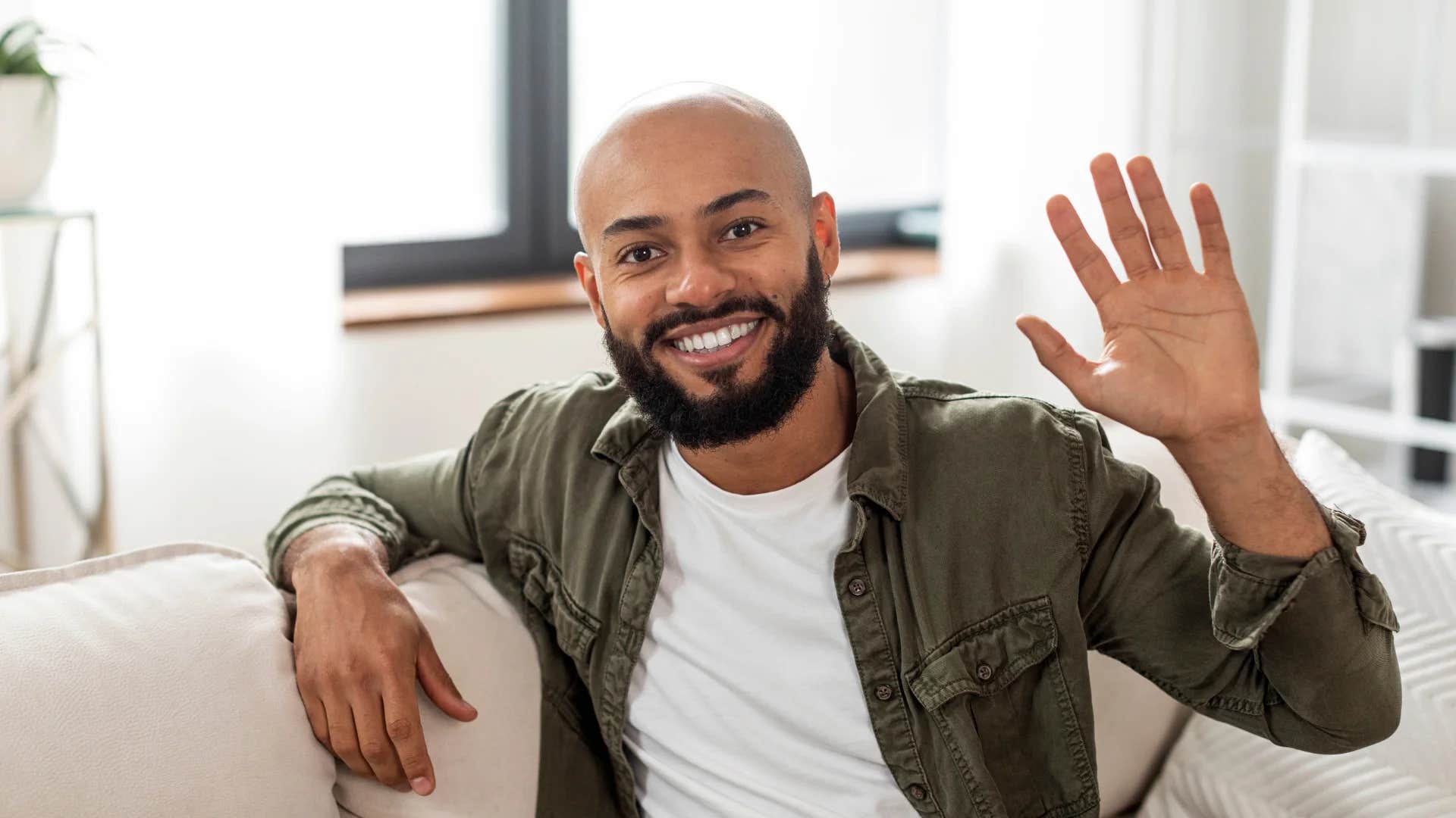 happy man hearing woman say i love how i feel when i'm with you