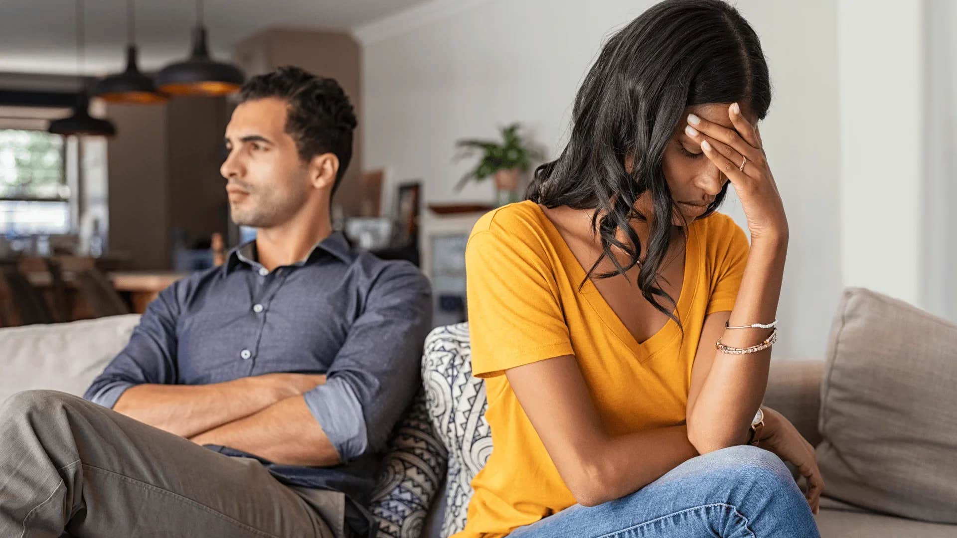 frustrated woman saying we're not doing this again
