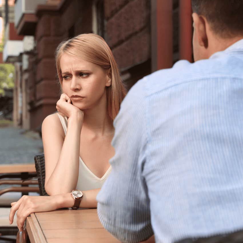 woman being told women these days are golddiggers