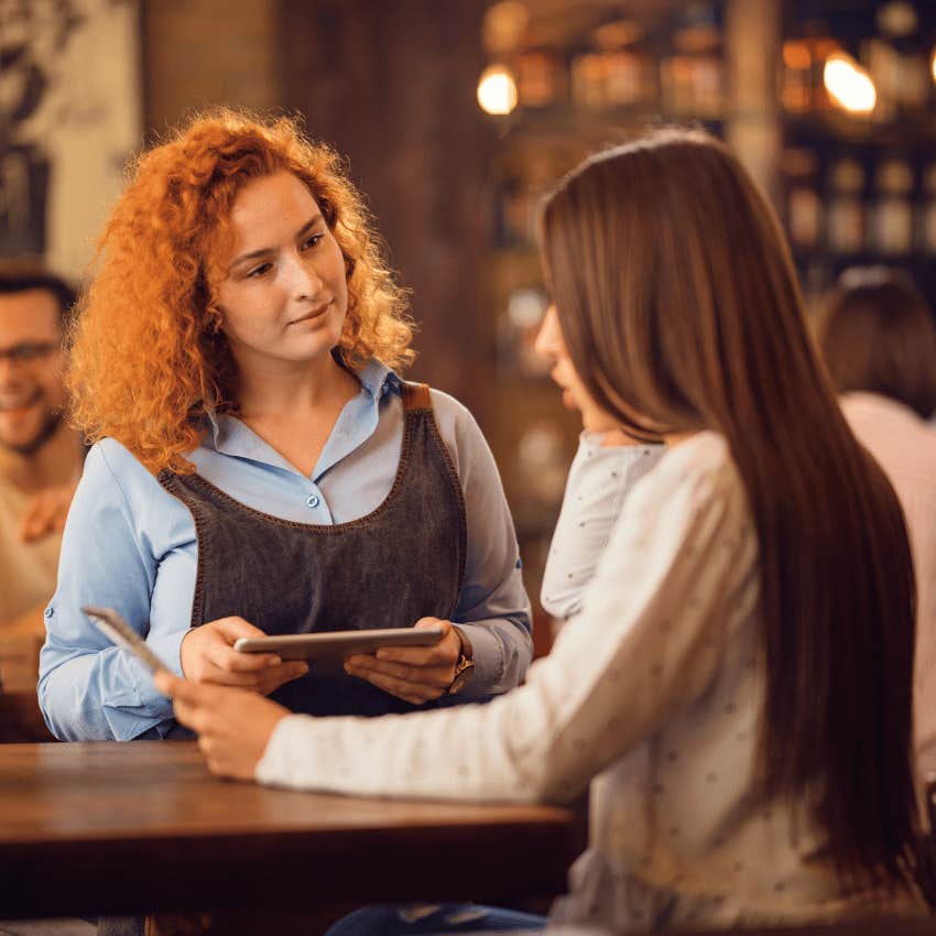 employee being tolerant with customer