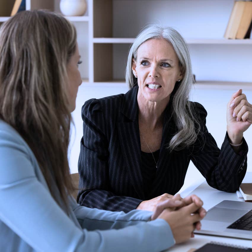 Gen X woman dealing with a micromanaging boss at work
