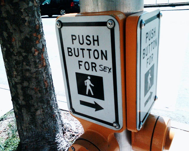 push button for sex sign