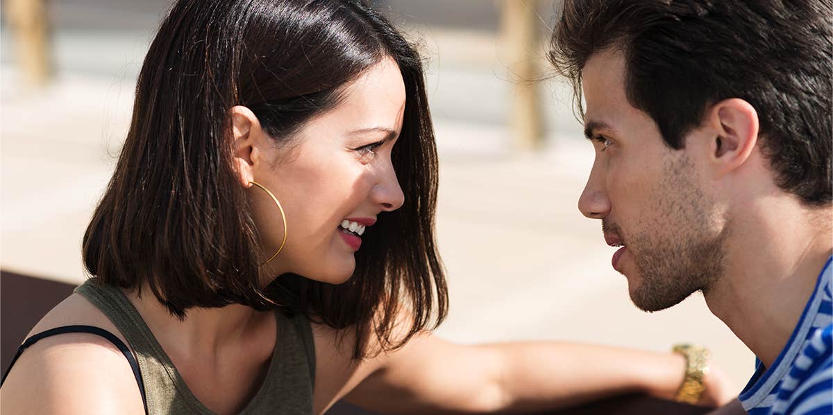 couple having conversation