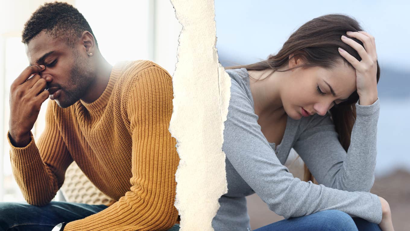 Research Reveals The Strange Way Men And Women Handle Loneliness Differently Lonely man and woman