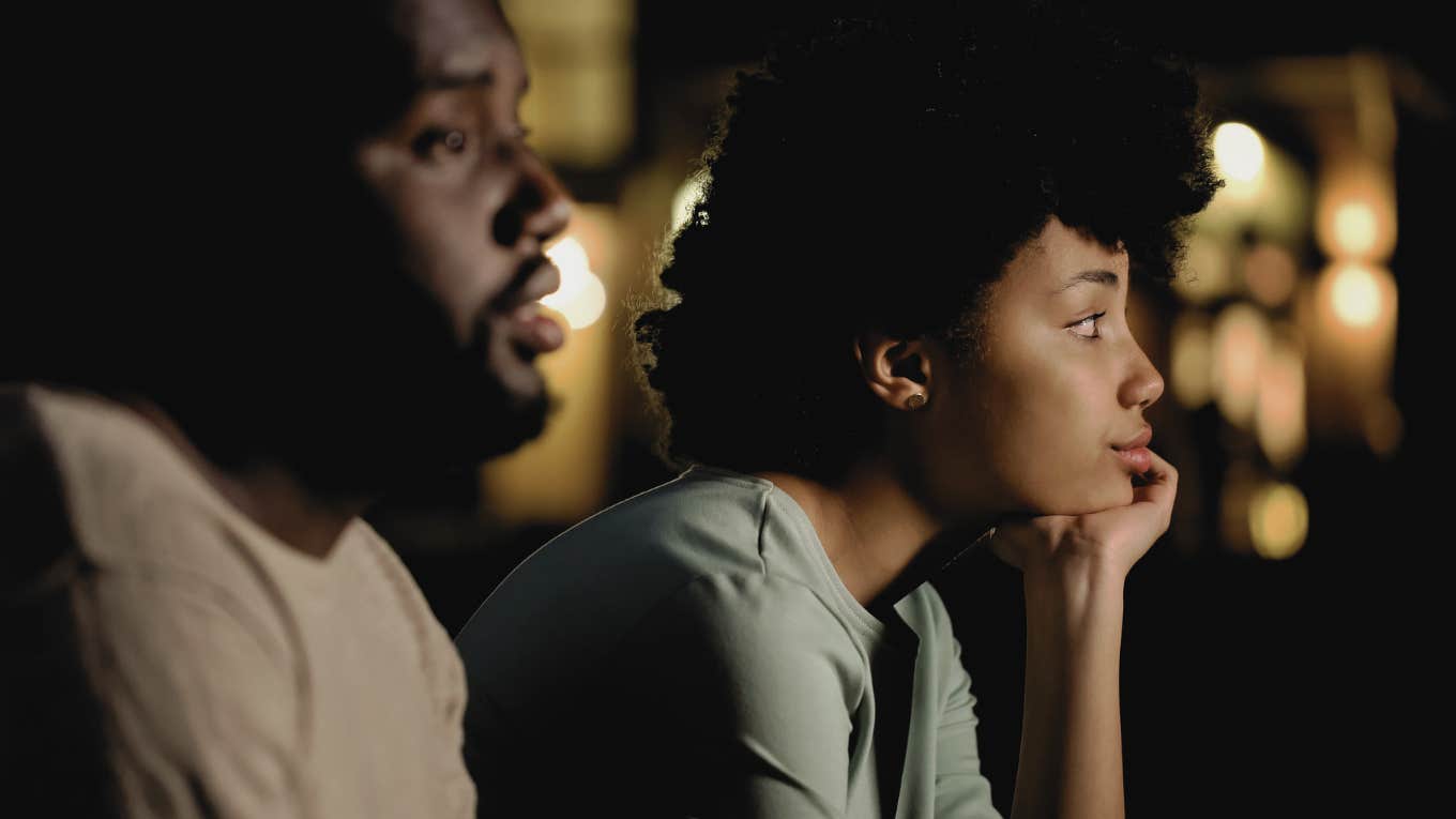 3 Tiny Ways Guys Try To Communicate (That Women Totally Miss) Couple having awkward conversation