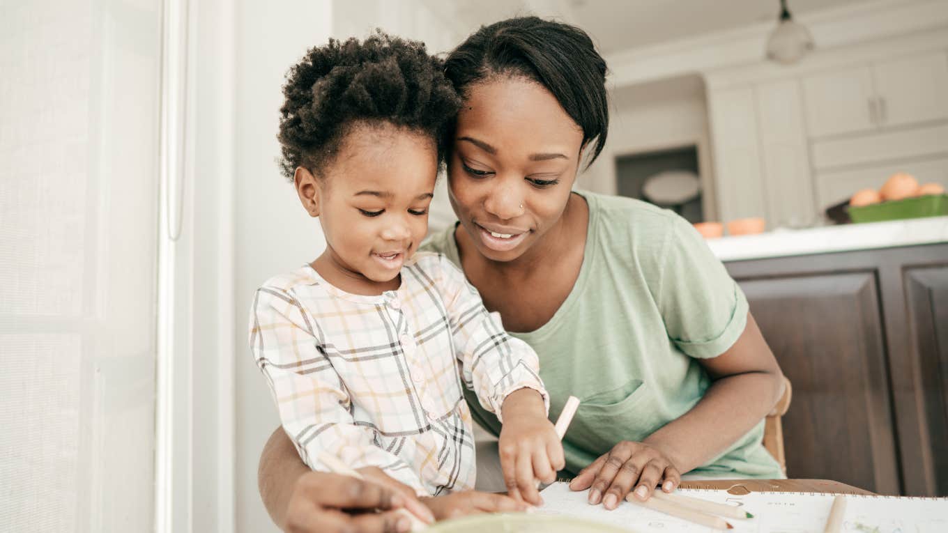 Mother and son spending time together 