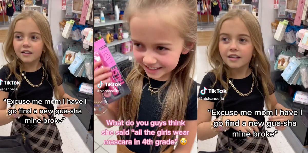 Girl Tells Mom 'Literally All The Girls' In 4th Grade Wear Mascara As She  Begs For One In The Store