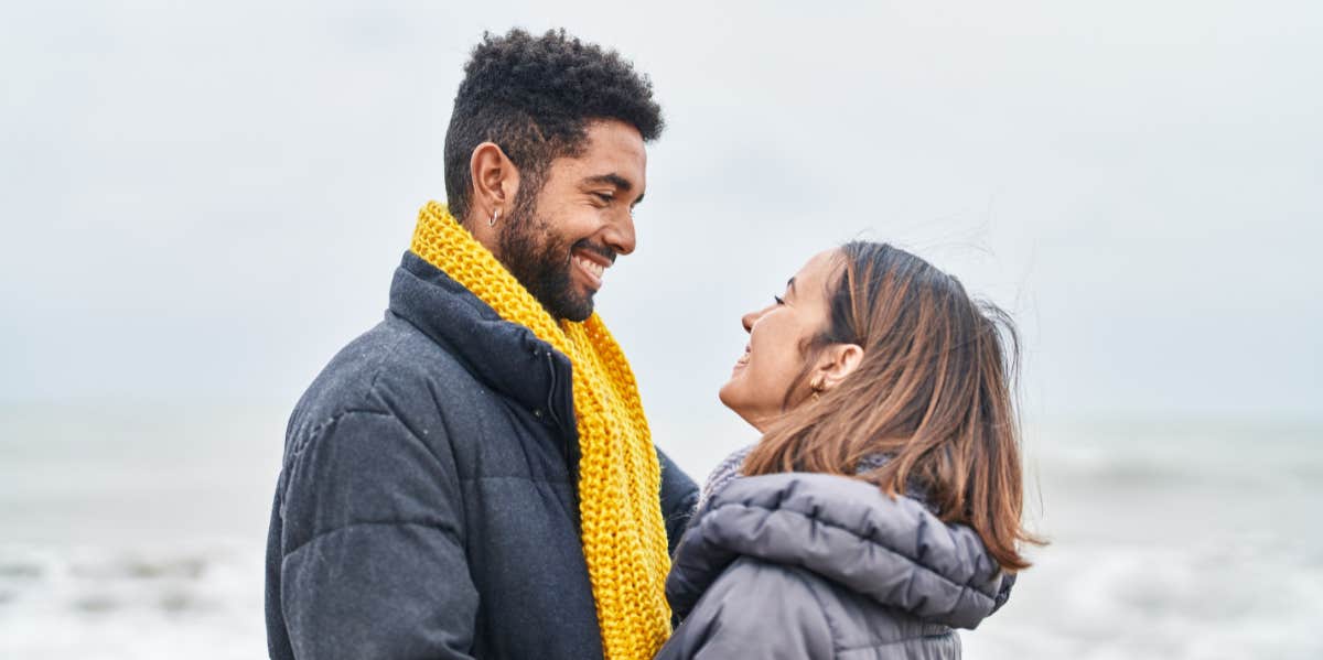 couple looking into eyes