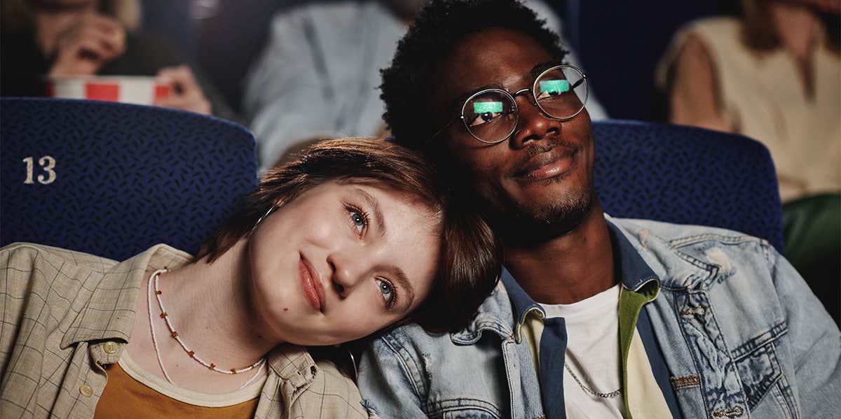 couple at the movies together