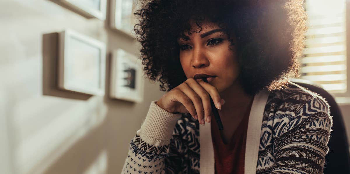 5 Practical Ways To Majorly Increase Your Emotional Intelligence woman thinking