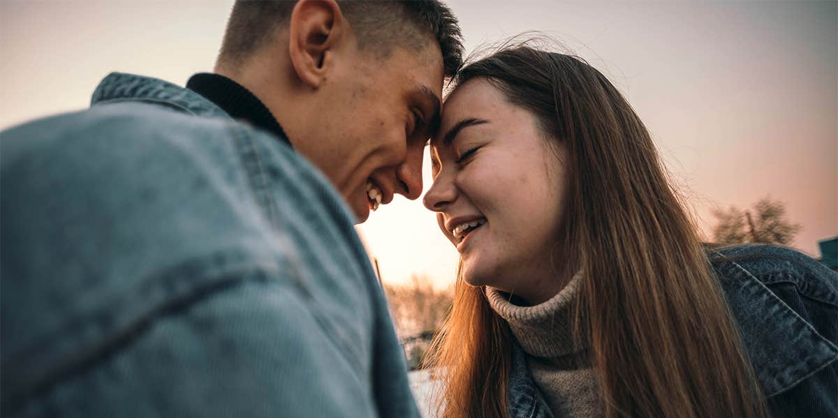 couple embracing