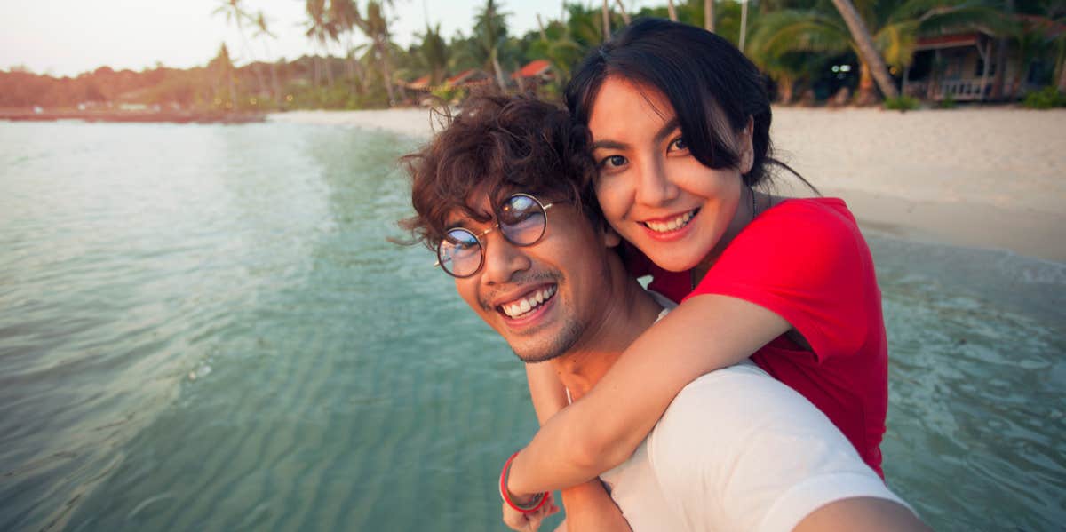 couple at the beach