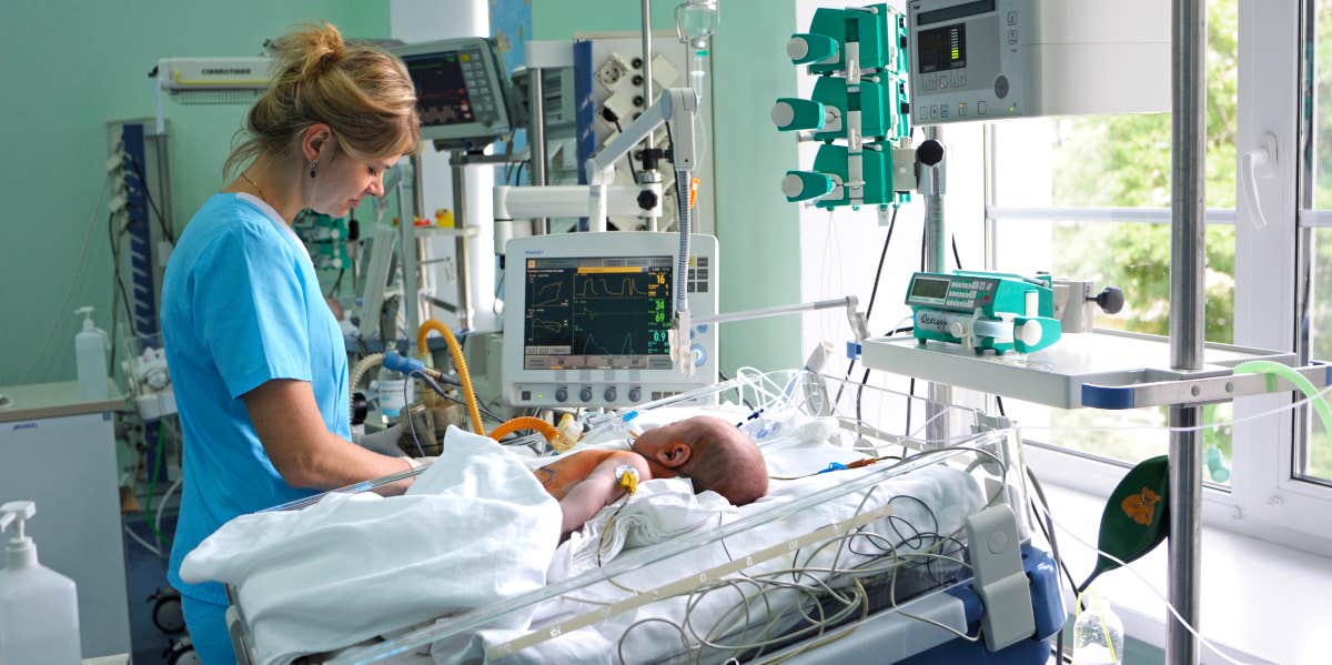 Newborn intensive care unit and nurse