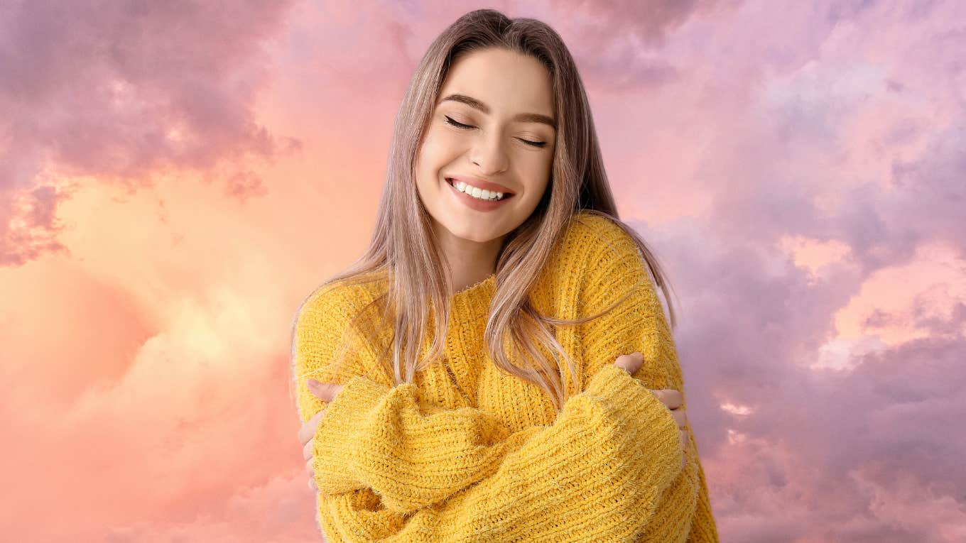 6 Small-But-Important Changes You Must Make If You Want To Find Love Woman hugging herself
