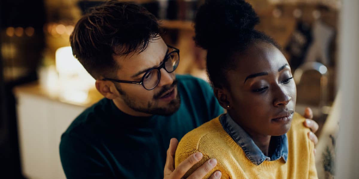 6 Harsh Reasons Why Smart People Stay In Toxic Relationships unhappy woman stuck in bad relationship