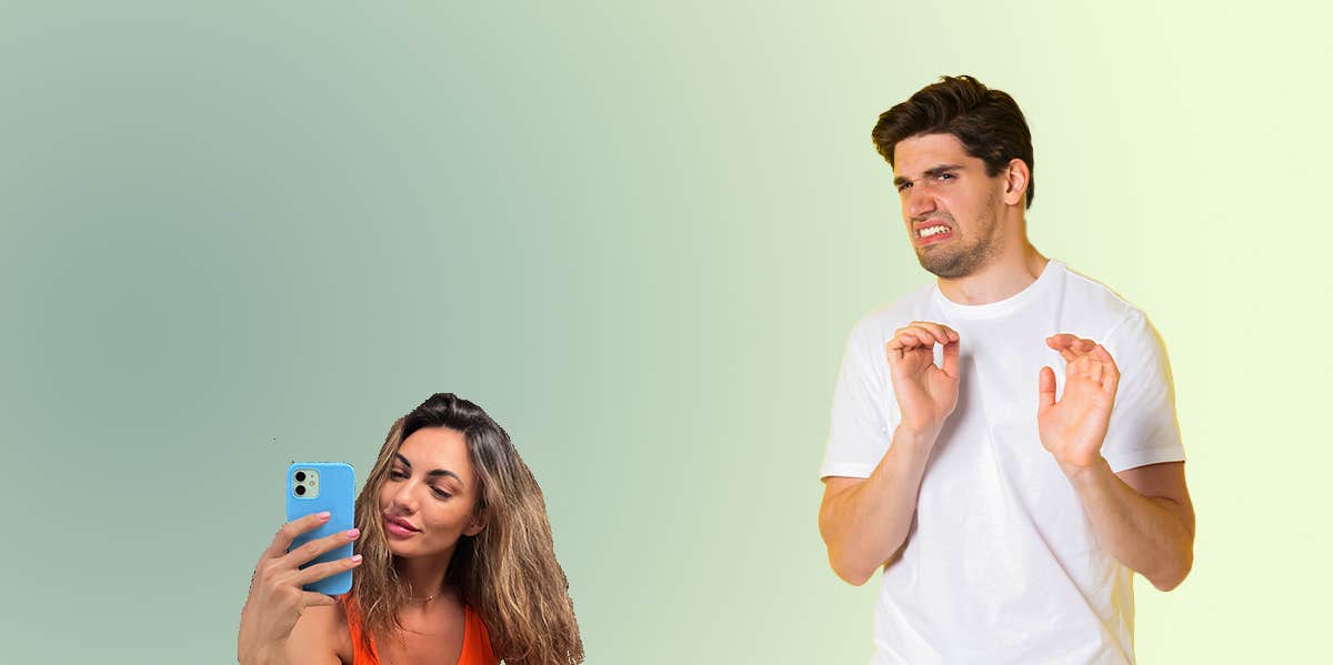 Things You Do Subconsciously That Turns Guys Away disgusted man looking at a woman