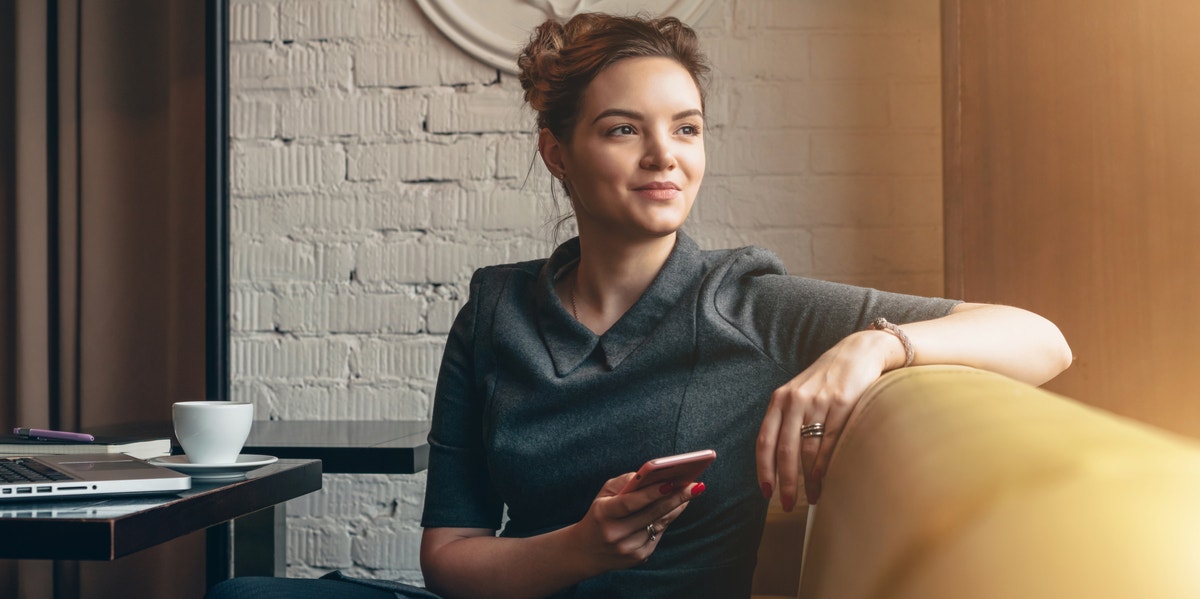 woman sitting thinking