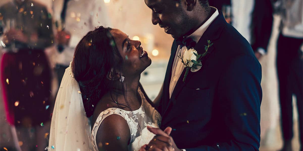 couple dancing on their wedding day