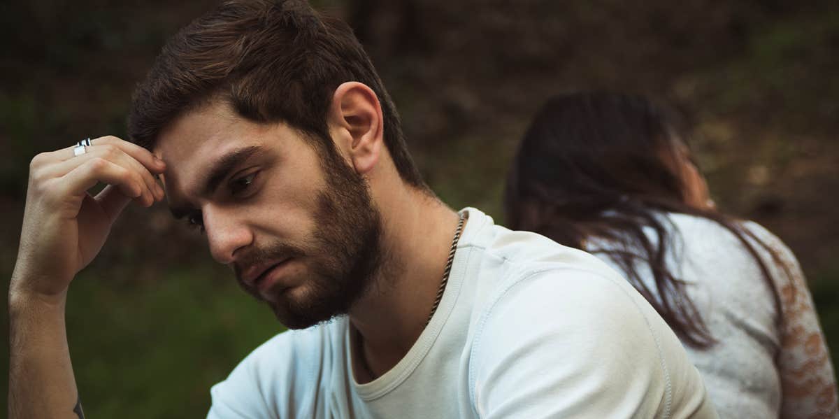 7 Signs Your Partner Has 'Intimacy Anorexia' man worried