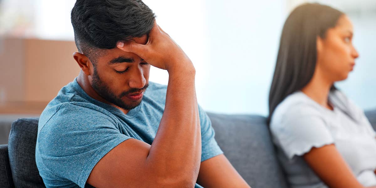 7 Married Men Tell Us Their Wives' Most Annoying Habits husband annoyed with wife