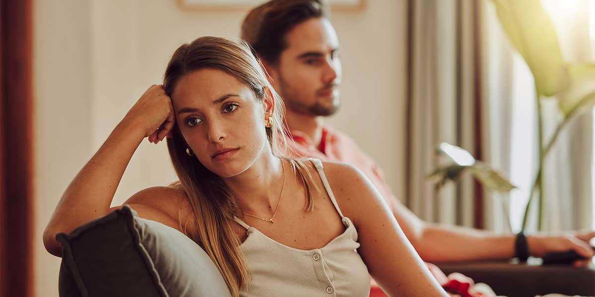 9 Signs You're Not Radically Accepting Your Partner unhappy couple