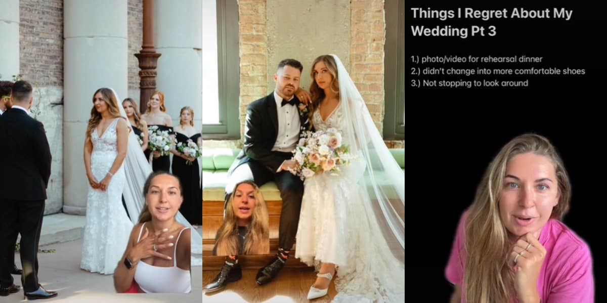 9 Things One Bride Regrets About Her Wedding TikTok Wedding
