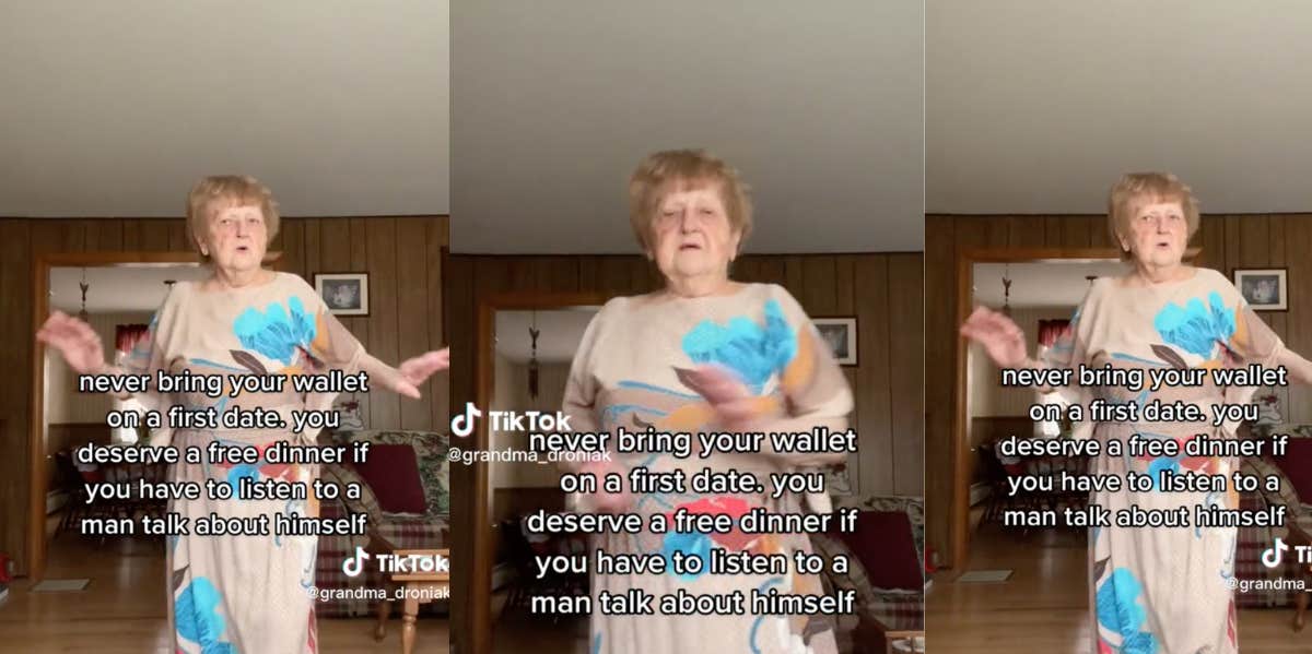 93-Year-Old Grandma Says Not To Pay On A First Date 'If You Have To Listen To A Man Talk About Himself' 93-year-old grandma first date