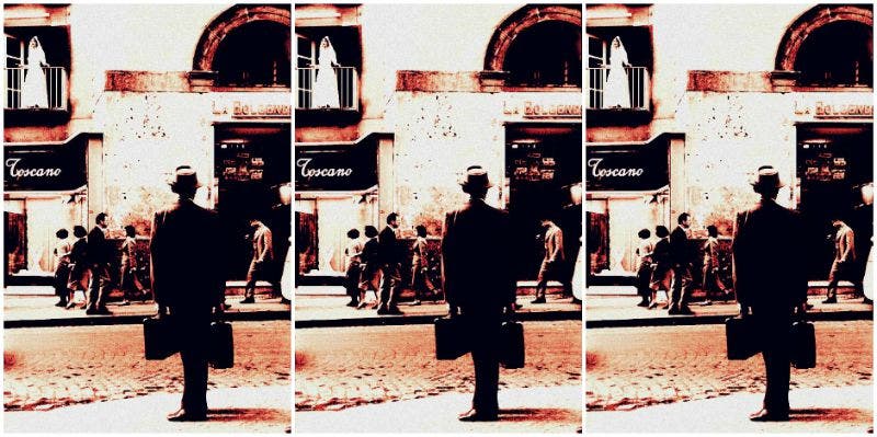 Man Leaving Man Leaving