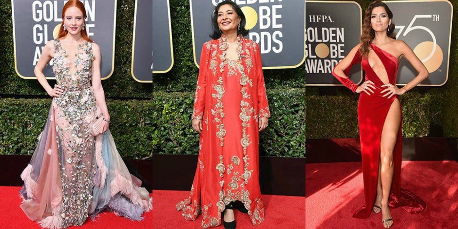 These Are The Only Three Women Who Didn’t Wear Black At The Golden Globes These Are The Only Three Women Who Didn’t Wear Black At The Golden Globes