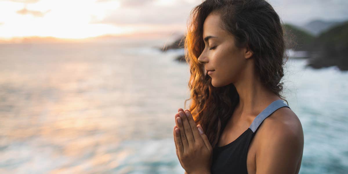 Woman praying