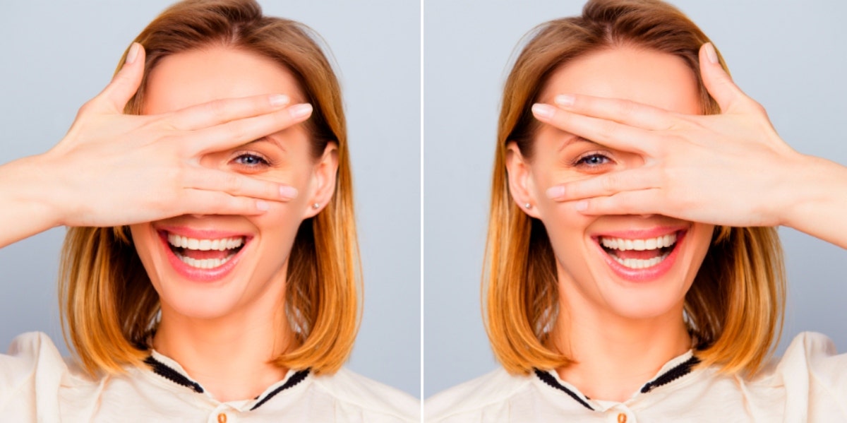 how to treat yourself with an at home facial woman treating herself with an at home facial
