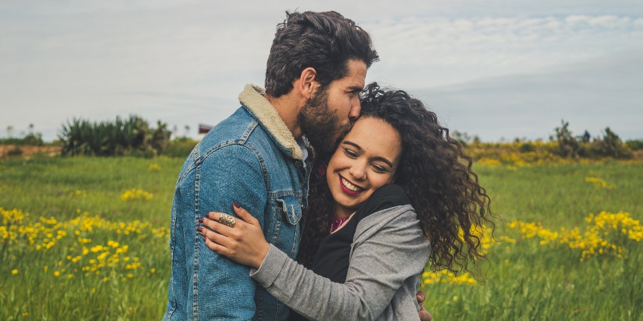 Couple in a field