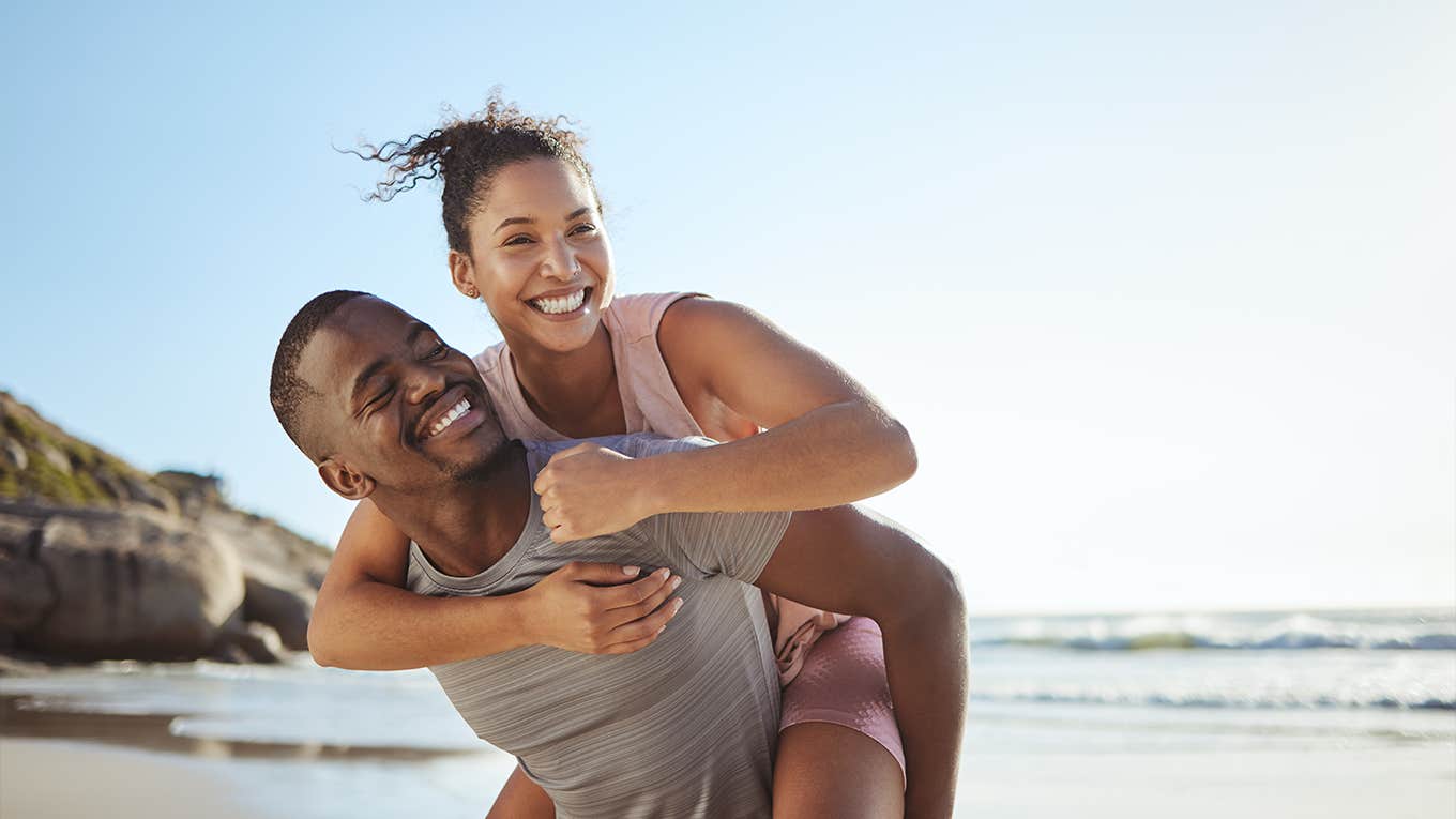 Fun, black couple