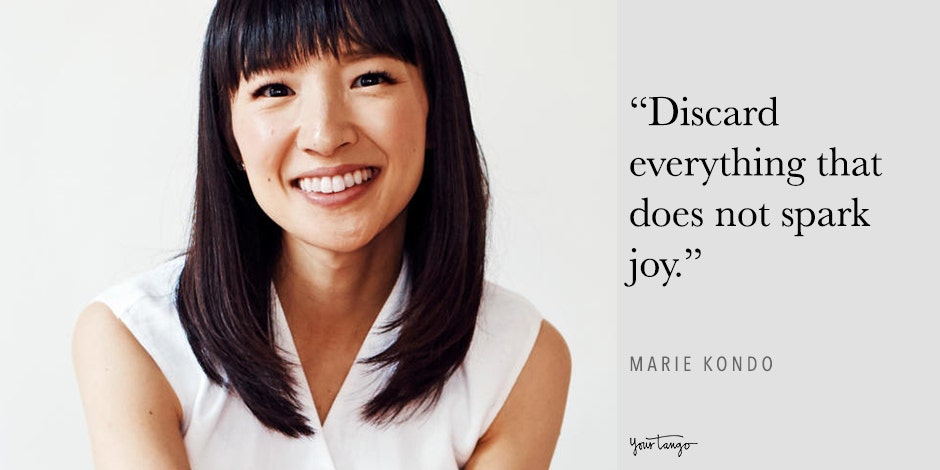 best marie kondo quotes spark joy declutter life tidying up quotes