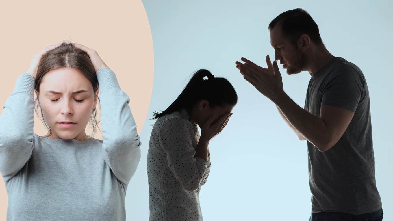 Girl stressed thinking about dad yelling at her 