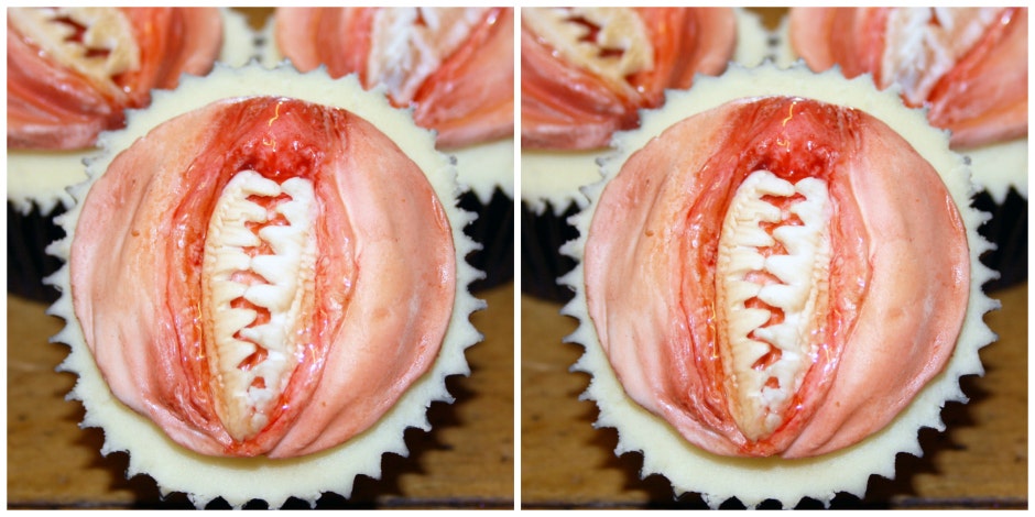 vagina dentata cupcakes