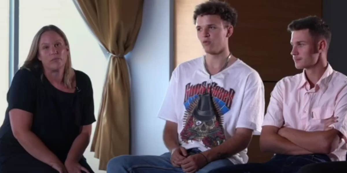 Mother Stabs Man Who Abused Her Son — She Has No Regrets Sarah sands and two of her sons