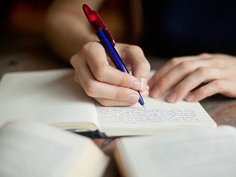 woman writing letter