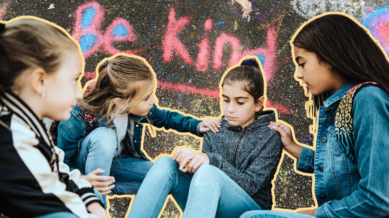 Actively Teaching Your Children Acceptance In A Culture Of War Kids showing empathy to another, after learning from their parents