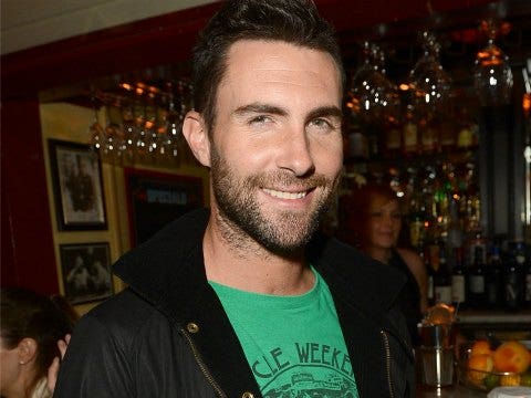 Adam Levine in bar