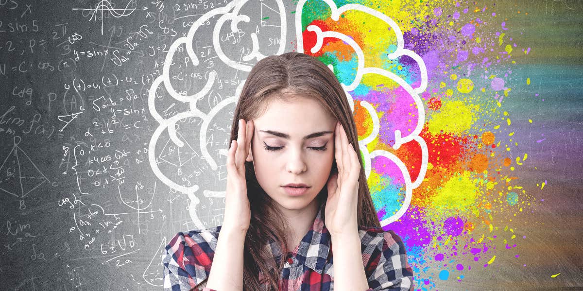 ADHD Relationship Problems Woman struggling to focus because of ADHD