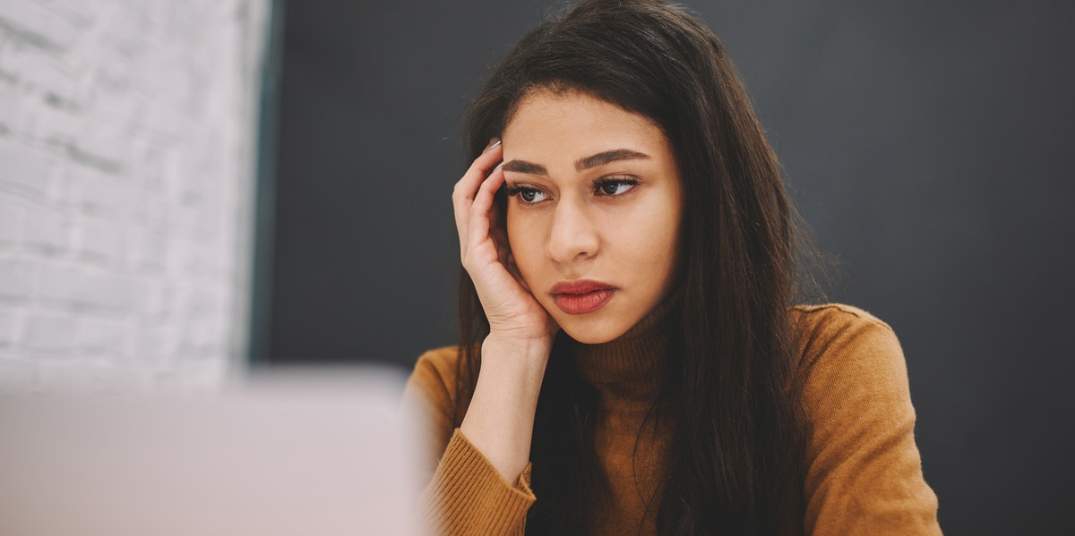 woman watching video