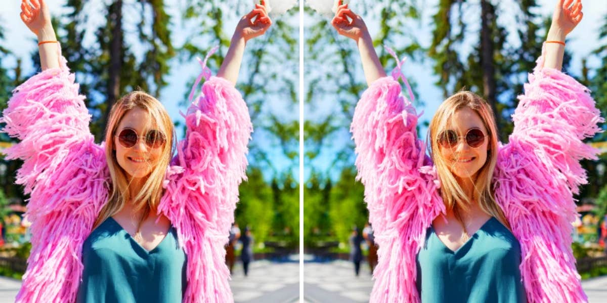 The 6 Most Adventurous Zodiac Signs, According To Astrology woman wearing sunglasses and bright clothes