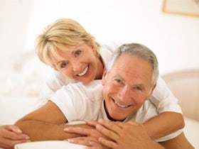 older couple over 50 affectionate