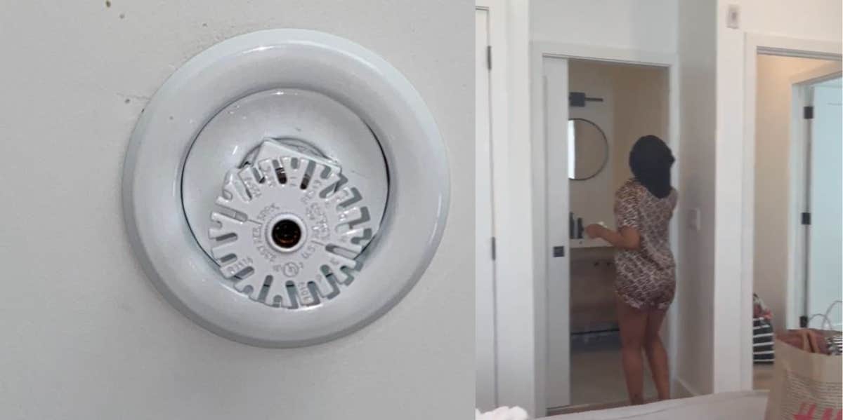 Airbnb hidden cameras, sprinkler system